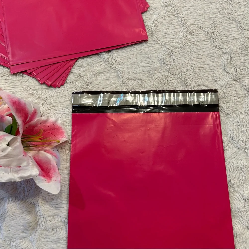 25ct 10x13 Vibrant Pink Polymailer Shipping Bags - Picture 4 of 4